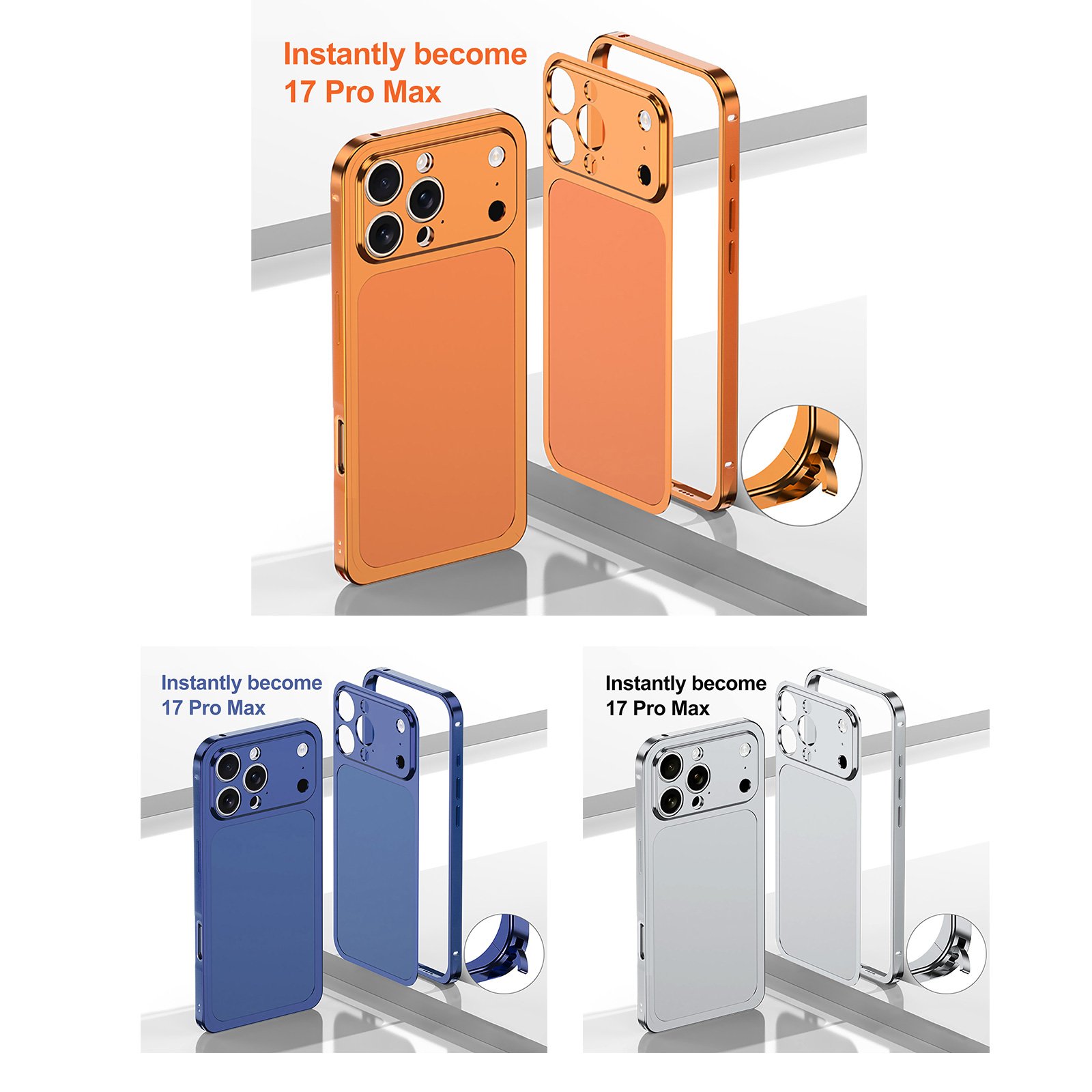 iPhone 16 Pro to 17 Pro Case - Bumper and Back Cover