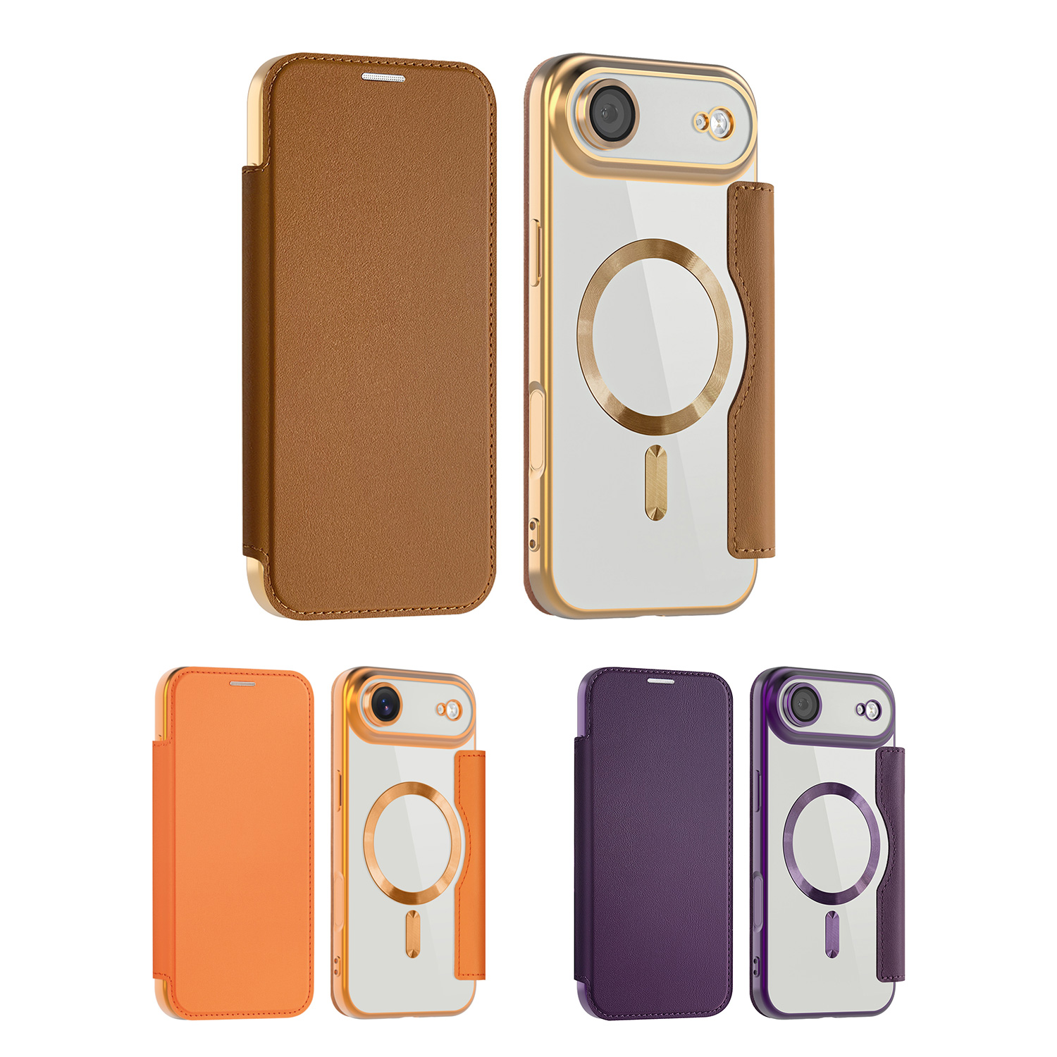 Premium Business PU Folio Case for iPhone Air