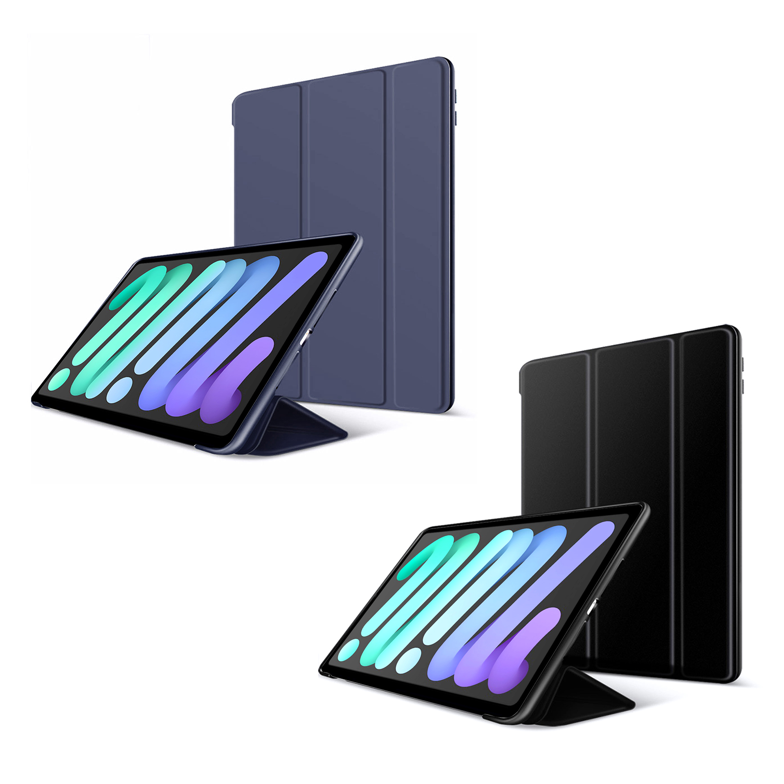 ipad mini6 case - ipad mini7 case , black, dark blue