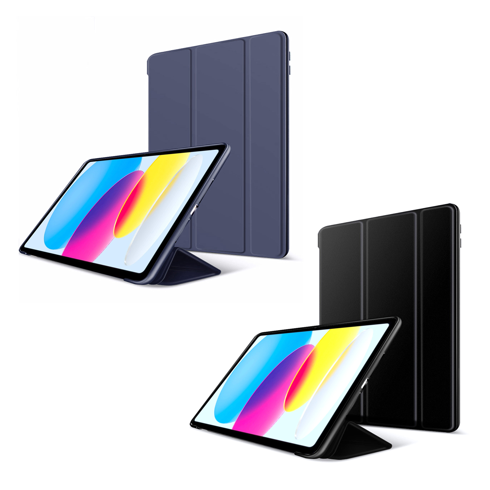 ipad 10th gen case, ipad 11th gen case, ipad a16 case, ipad 11 inch case, black / blue