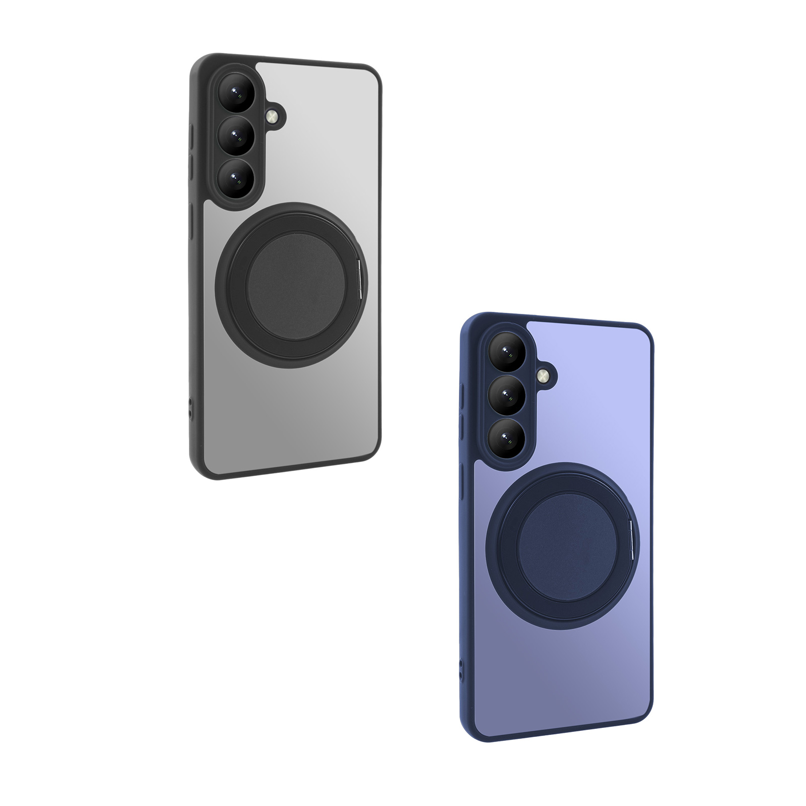 samsung s26 case with 360 degree rotating stand - black /dark blue